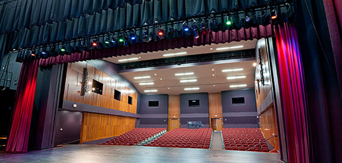 Theater built using a Butler building by Sheridan Construction.