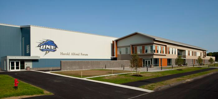 Drawing of Harold Alfond Sports Complex at University of New England.