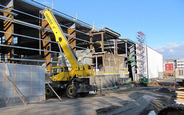 Harold Alfond Sports Complex at University of New England under construction.