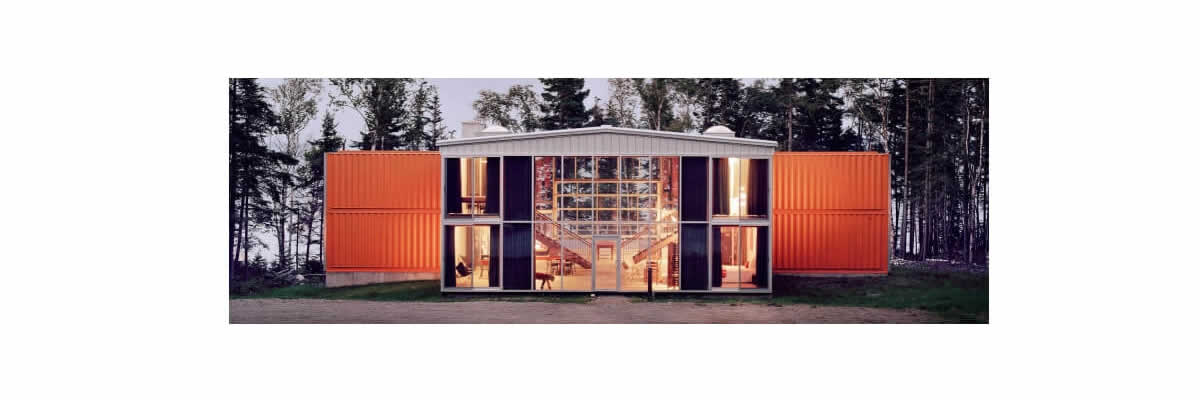 Container house banner image.