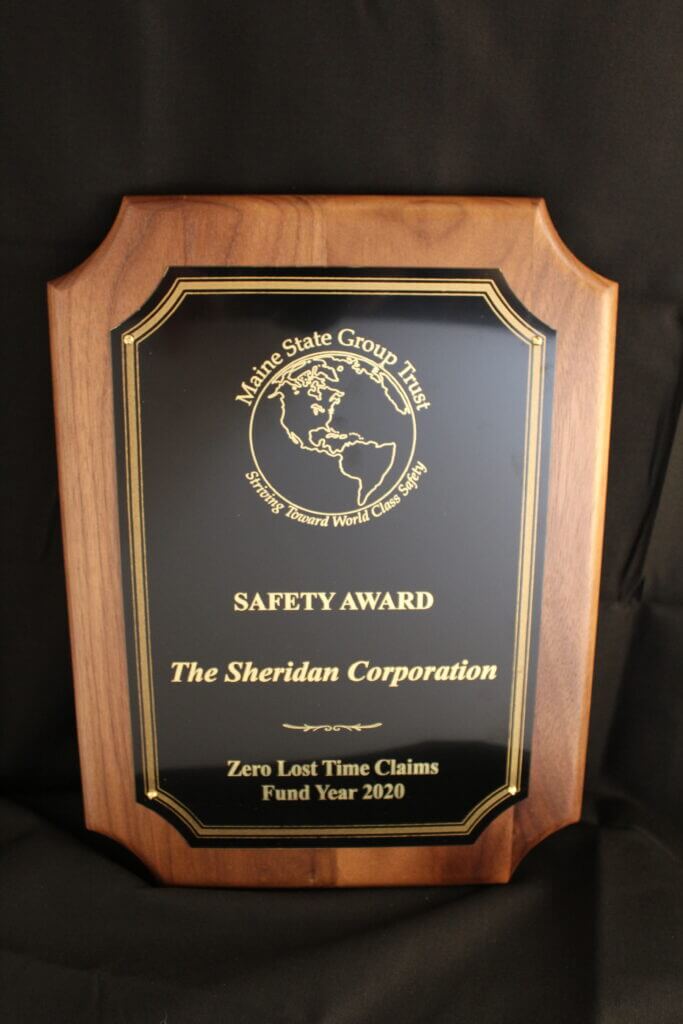 Maine State Group Trust Safety Award.