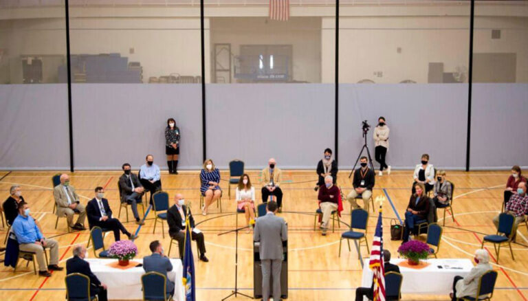 Gym at the Alfond Youth & Community Center.