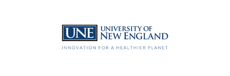 Logo for University of New England.