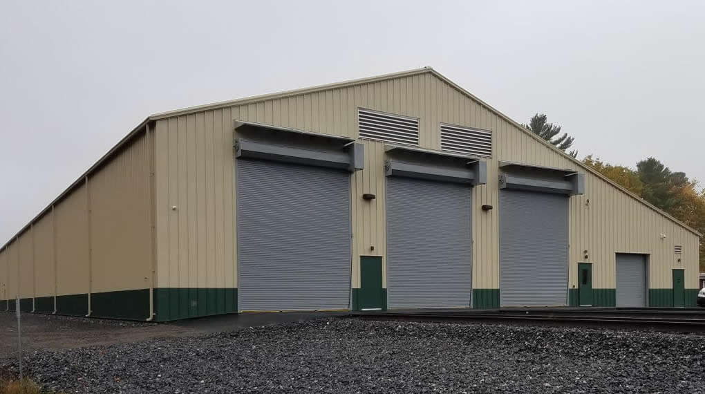 Exterior of the layover facility.