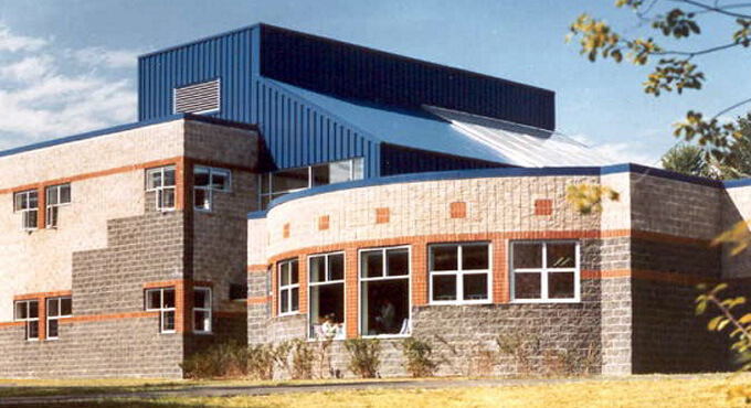 Frank-Harrison-Middle-School Frank H. Harrison Middle School, Yarmouth, Maine.