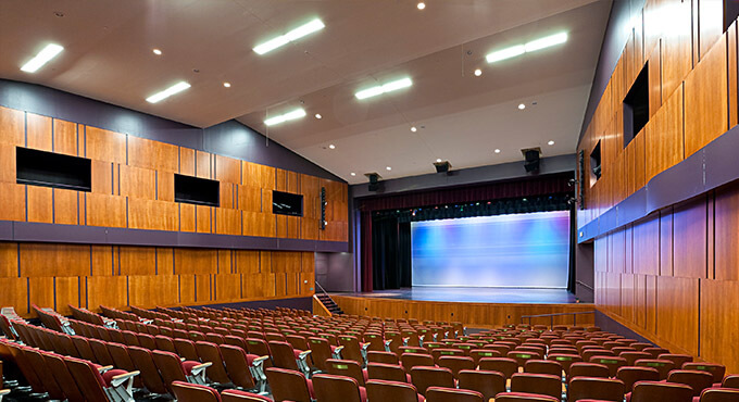 Fryeburg Academy Performing Arts Center theater.