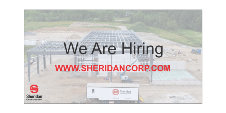 Sheridan Construction is hiring.