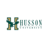 Husson University logo.