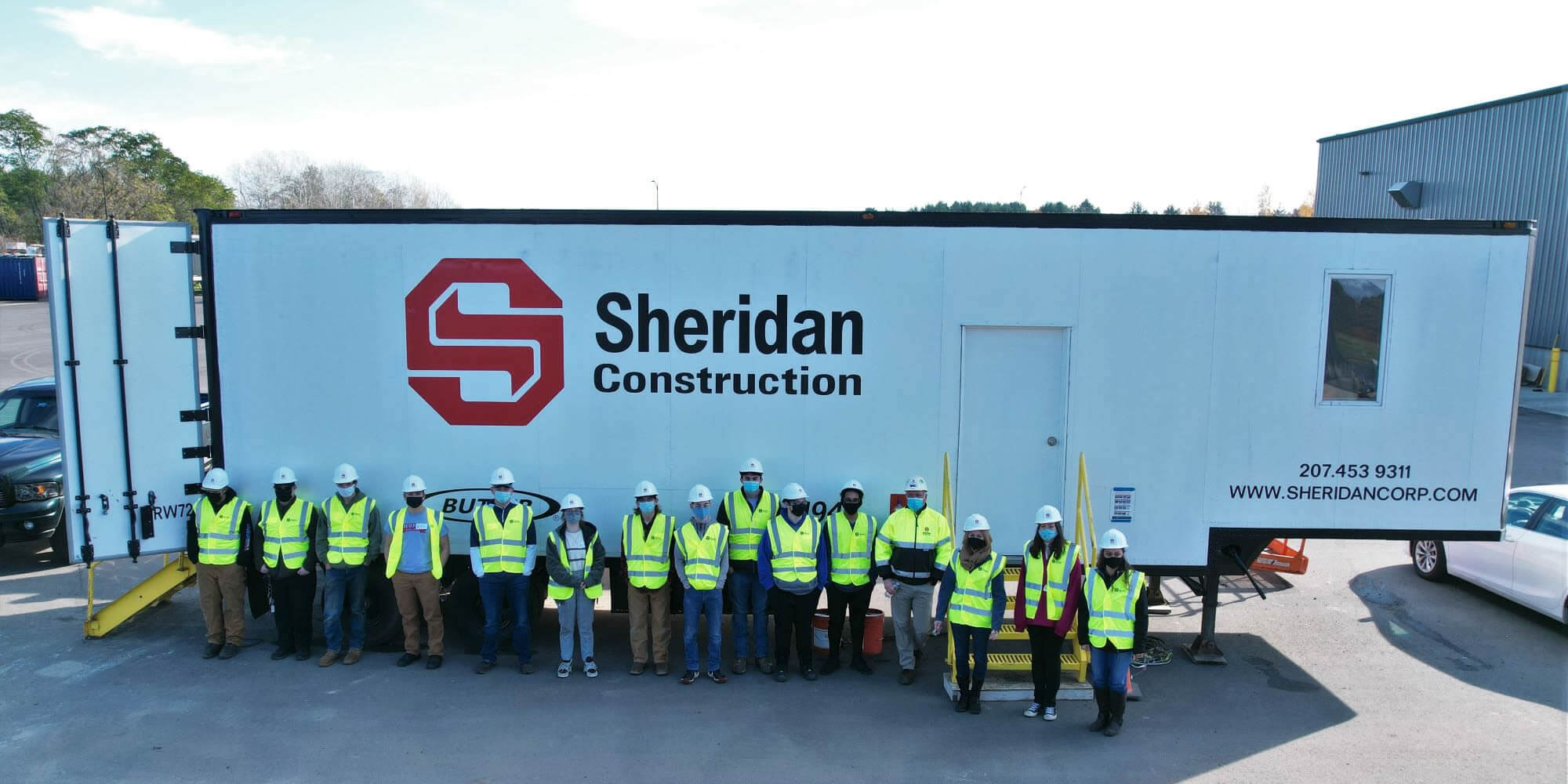 Sheridan Construction team working in the community.