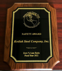 2022 Safety Award for Zero % Loss Ratio.