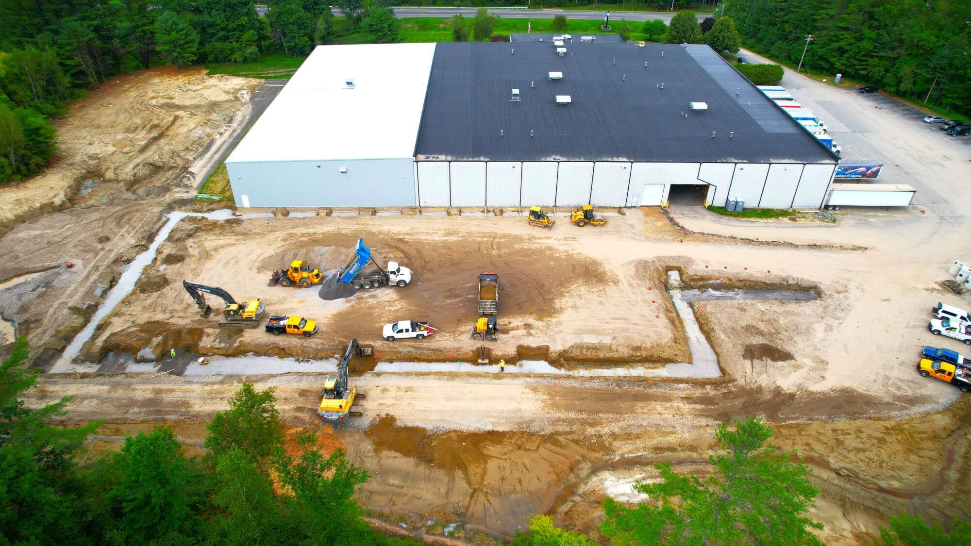 Initial sitework and pre-construction of a design / build project featuring a beverage distribution warehouse.