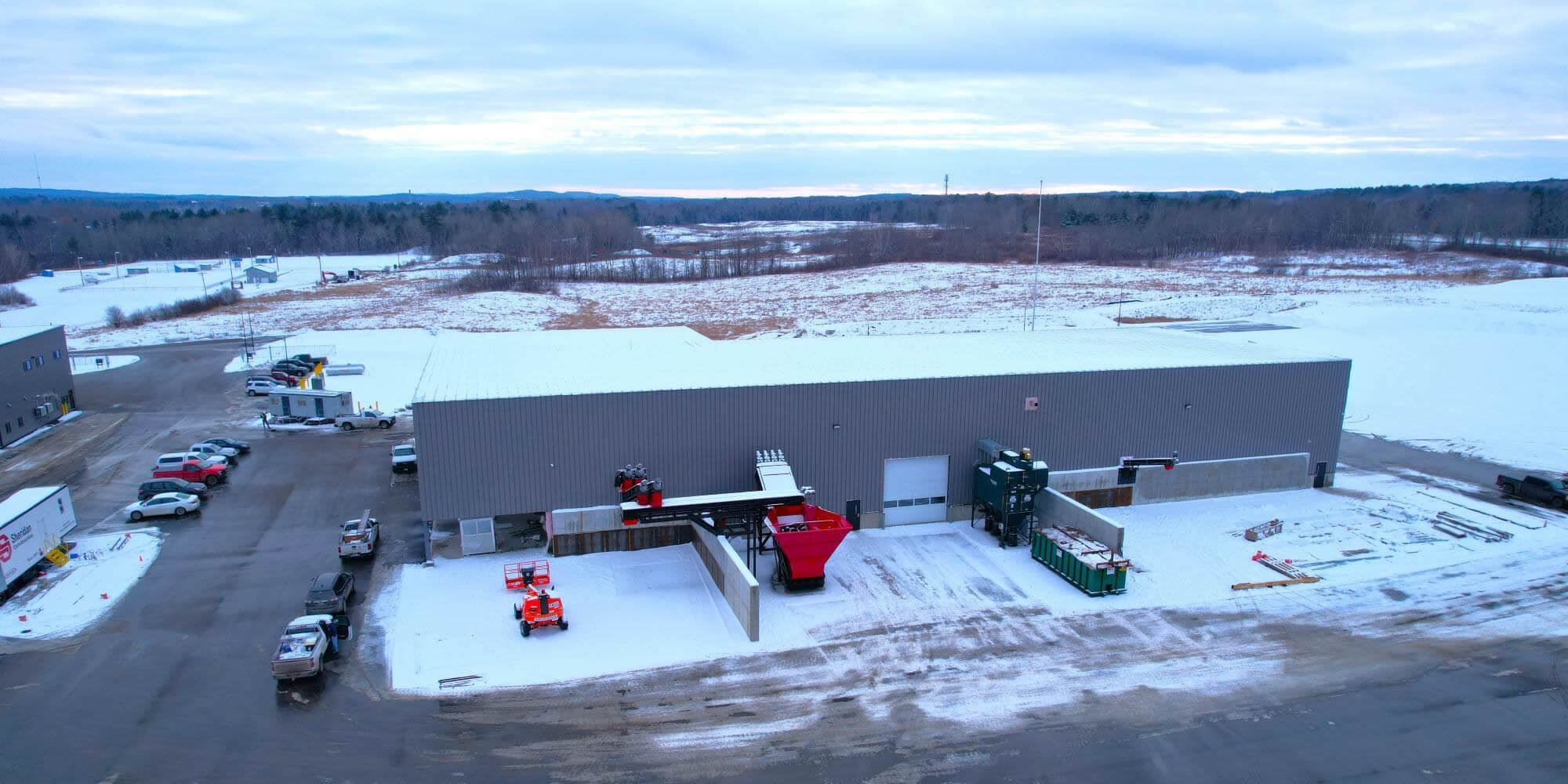 A Butler Manufacturing building, BDS Waste Disposal Factory.